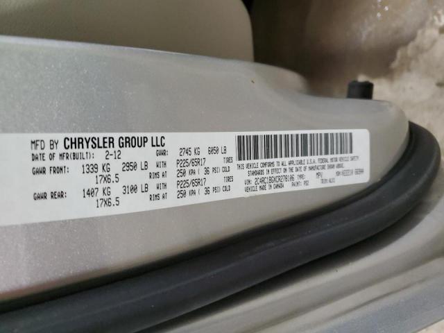 Photo 12 VIN: 2C4RC1BGXCR278106 - CHRYSLER MINIVAN 