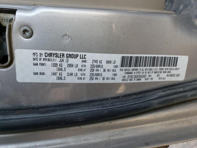 Photo 9 VIN: 2C4RC1BGXCR423287 - CHRYSLER TOWN &AMP COU 