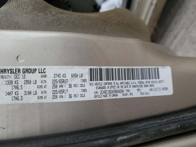 Photo 12 VIN: 2C4RC1BGXDR646284 - CHRYSLER MINIVAN 