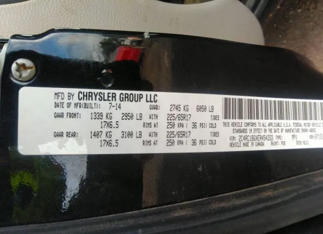 Photo 8 VIN: 2C4RC1BGXER454333 - CHRYSLER TOWN & COUNTRY 