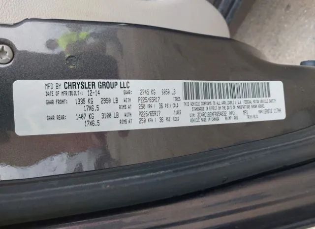 Photo 8 VIN: 2C4RC1BGXFR654632 - CHRYSLER TOWN & COUNTRY 