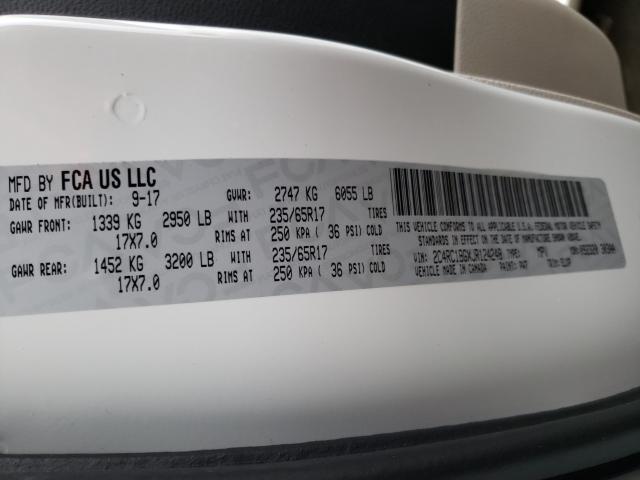 Photo 9 VIN: 2C4RC1BGXJR124248 - CHRYSLER PACIFICA T 