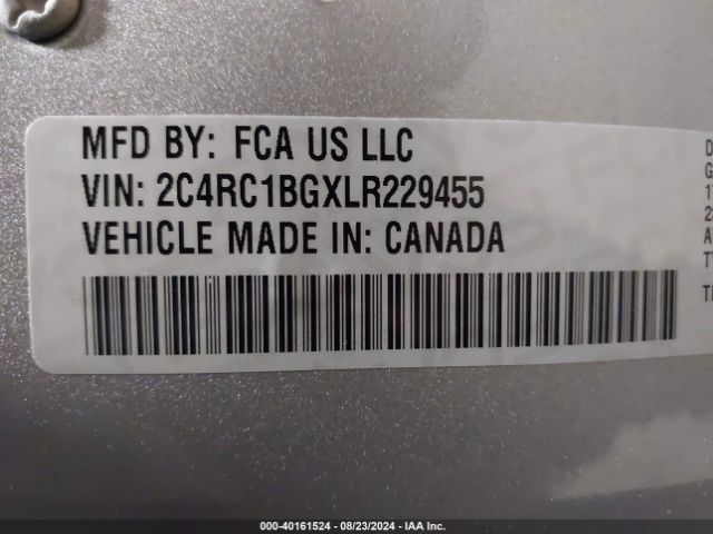 Photo 8 VIN: 2C4RC1BGXLR229455 - CHRYSLER PACIFICA 