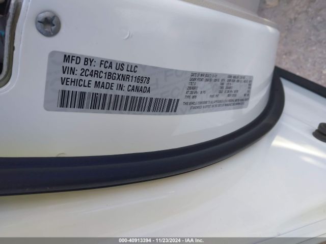 Photo 8 VIN: 2C4RC1BGXNR116978 - CHRYSLER PACIFICA 