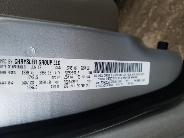 Photo 9 VIN: 2C4RC1CG0CR394994 - CHRYSLER TOWN & COU 