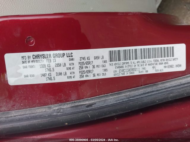 Photo 8 VIN: 2C4RC1CG0DR652111 - CHRYSLER TOWN & COUNTRY 