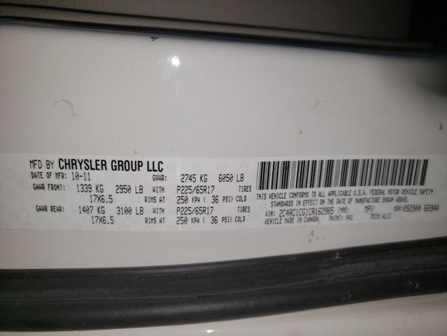 Photo 9 VIN: 2C4RC1CG1CR162985 - CHRYSLER TOWN &AMP COU 