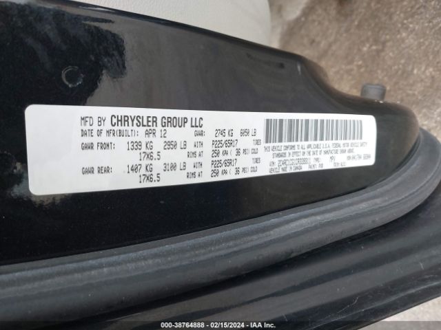 Photo 8 VIN: 2C4RC1CG1CR339311 - CHRYSLER TOWN & COUNTRY 