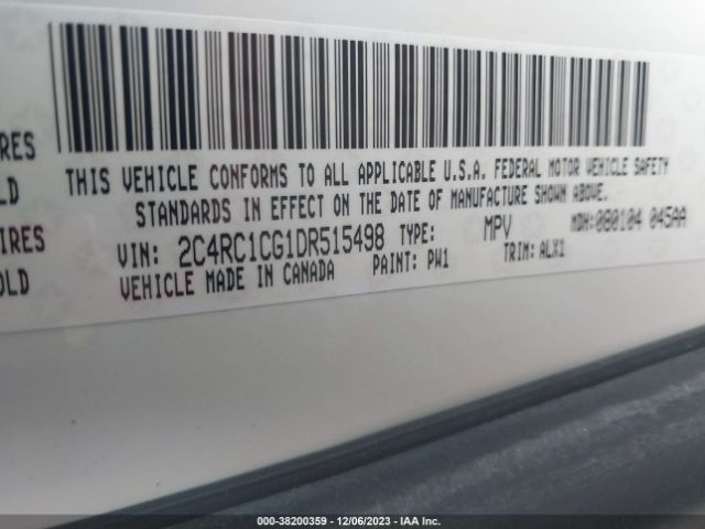 Photo 8 VIN: 2C4RC1CG1DR515498 - CHRYSLER TOWN & COUNTRY 