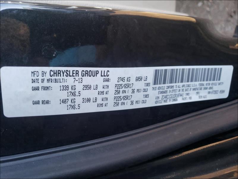 Photo 9 VIN: 2C4RC1CG1ER107441 - CHRYSLER TOWN &AMP COU 