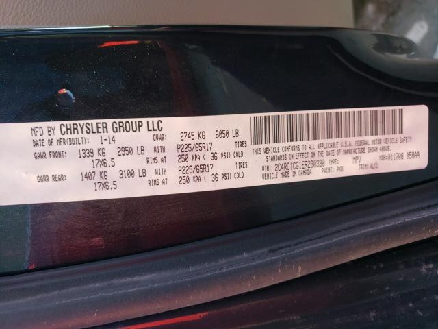 Photo 9 VIN: 2C4RC1CG1ER280330 - CHRYSLER TOWN &AMP COU 