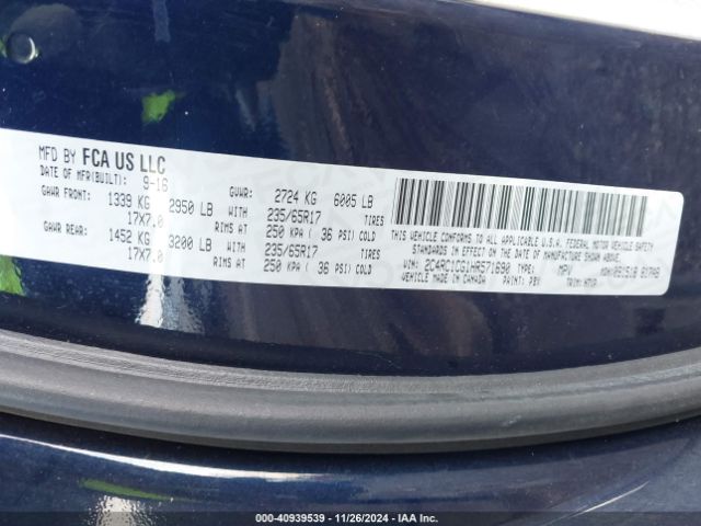 Photo 8 VIN: 2C4RC1CG1HR571690 - CHRYSLER PACIFICA 