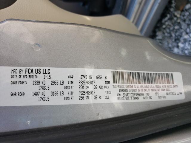 Photo 9 VIN: 2C4RC1CG2FR698803 - CHRYSLER TOWN &AMP COU 