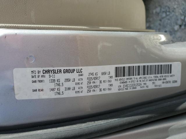 Photo 12 VIN: 2C4RC1CG3CR125324 - CHRYSLER MINIVAN 