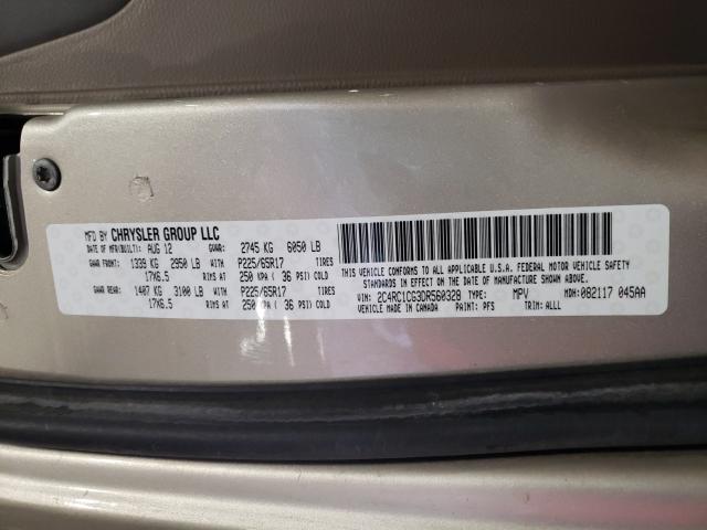 Photo 9 VIN: 2C4RC1CG3DR560328 - CHRYSLER TOWN &AMP COU 