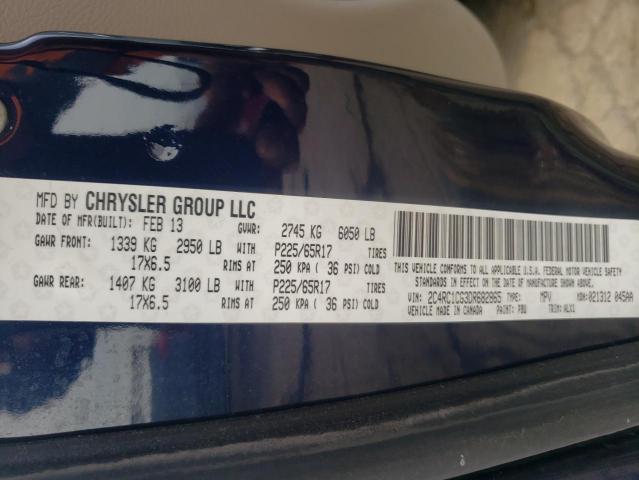 Photo 9 VIN: 2C4RC1CG3DR682865 - CHRYSLER TOWN &AMP COU 