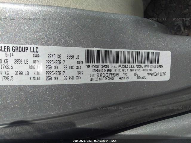 Photo 8 VIN: 2C4RC1CG3FR510001 - CHRYSLER TOWN & COUNTRY 