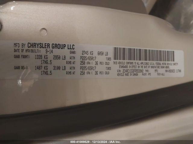 Photo 8 VIN: 2C4RC1CG3FR553902 - CHRYSLER TOWN AND COUNTRY 