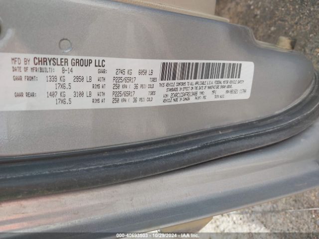 Photo 8 VIN: 2C4RC1CG4FR513408 - CHRYSLER TOWN AND COUNTRY 