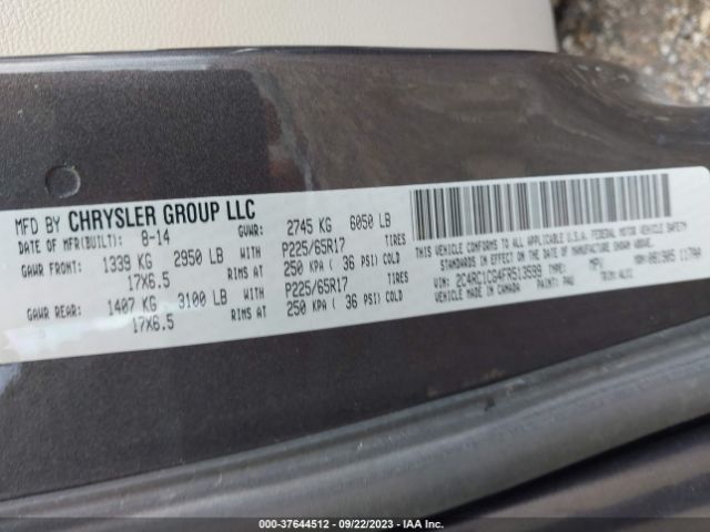 Photo 8 VIN: 2C4RC1CG4FR513599 - CHRYSLER TOWN & COUNTRY 