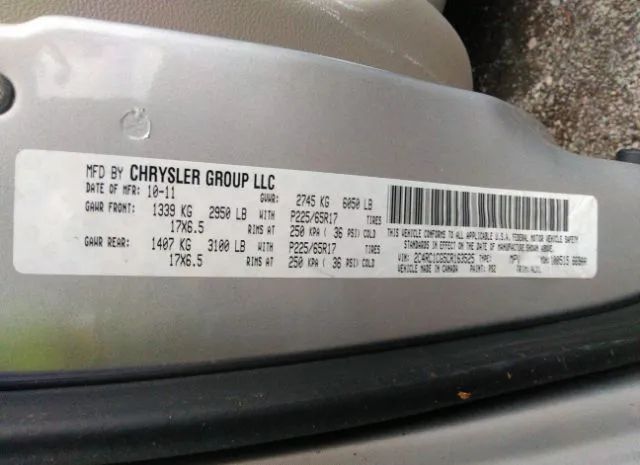 Photo 8 VIN: 2C4RC1CG5CR163525 - CHRYSLER TOWN & COUNTRY 