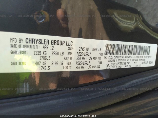 Photo 8 VIN: 2C4RC1CG5CR345192 - CHRYSLER TOWN & COUNTRY 