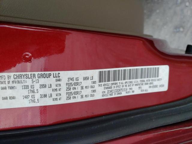 Photo 9 VIN: 2C4RC1CG5DR751510 - CHRYSLER TOWN &AMP COU 