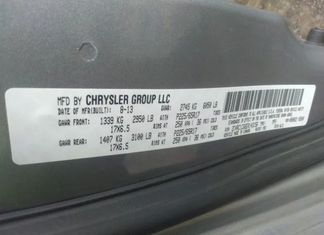 Photo 8 VIN: 2C4RC1CG6ER143156 - CHRYSLER TOWN & COUNTRY 