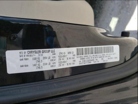 Photo 9 VIN: 2C4RC1CG6ER304055 - CHRYSLER TOWN &AMP COU 