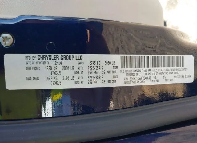 Photo 8 VIN: 2C4RC1CG6FR646641 - CHRYSLER TOWN & COUNTRY 