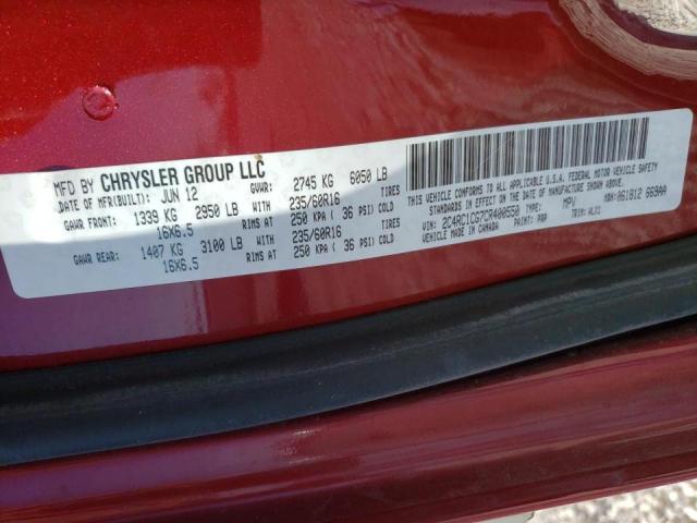 Photo 9 VIN: 2C4RC1CG7CR400550 - CHRYSLER TOWN &AMP COU 