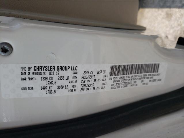 Photo 9 VIN: 2C4RC1CG7DR596071 - CHRYSLER TOWN &AMP COU 