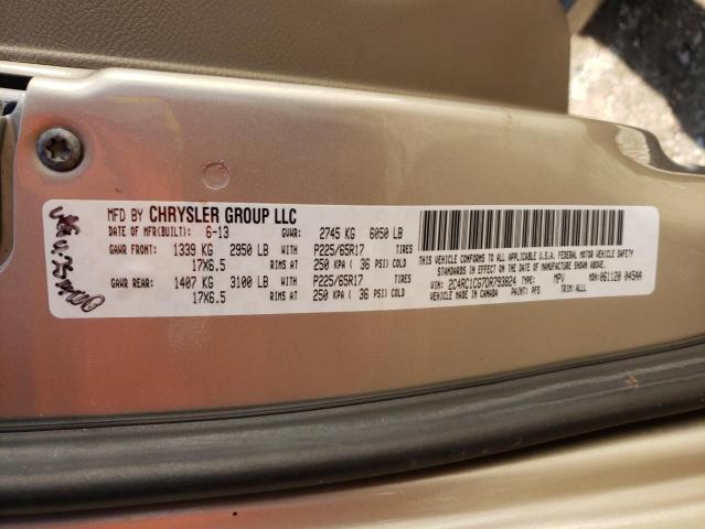 Photo 9 VIN: 2C4RC1CG7DR793824 - CHRYSLER TOWN &AMP COU 