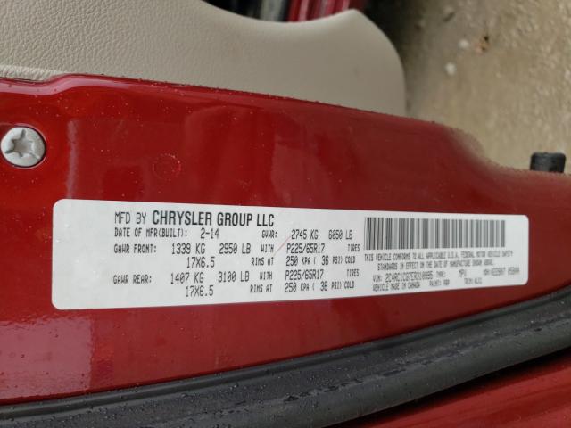 Photo 9 VIN: 2C4RC1CG7ER310995 - CHRYSLER TOWN &AMP COU 