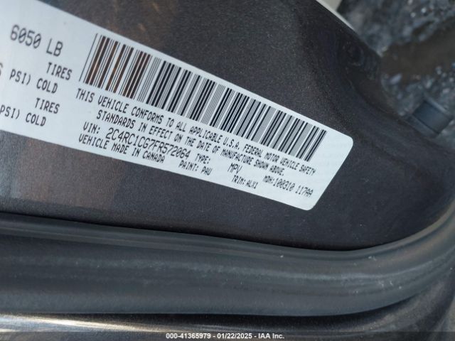Photo 8 VIN: 2C4RC1CG7FR572064 - CHRYSLER TOWN AND COUNTRY 