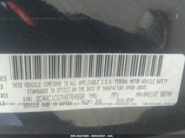 Photo 8 VIN: 2C4RC1CG7HR764930 - CHRYSLER PACIFICA 