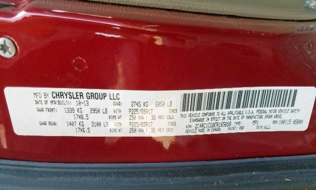 Photo 9 VIN: 2C4RC1CG8ER165658 - CHRYSLER TOWN AND COUNTRY 