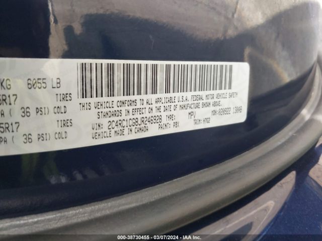 Photo 8 VIN: 2C4RC1CG8JR246928 - CHRYSLER PACIFICA 