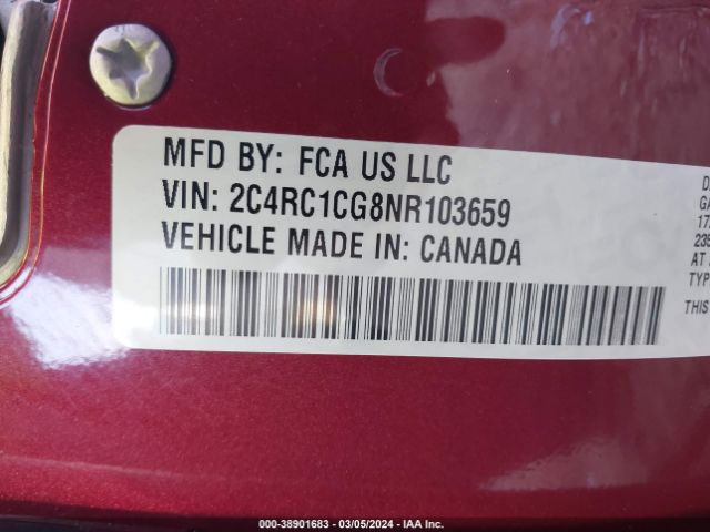 Photo 8 VIN: 2C4RC1CG8NR103659 - CHRYSLER VOYAGER 