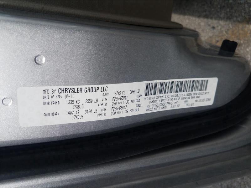 Photo 9 VIN: 2C4RC1CG9CR175645 - CHRYSLER TOWN & COU 