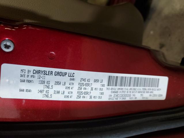 Photo 13 VIN: 2C4RC1CG9CR252269 - CHRYSLER MINIVAN 