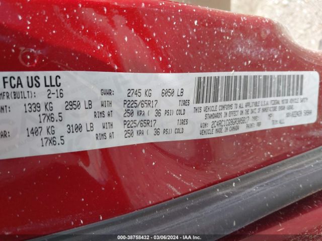 Photo 8 VIN: 2C4RC1CG9GR305817 - CHRYSLER TOWN & COUNTRY 