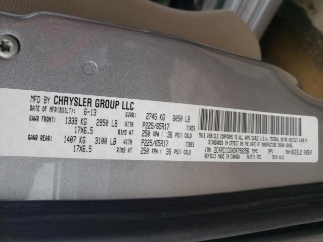 Photo 9 VIN: 2C4RC1CGXDR798256 - CHRYSLER TOWN & COUNTRY 