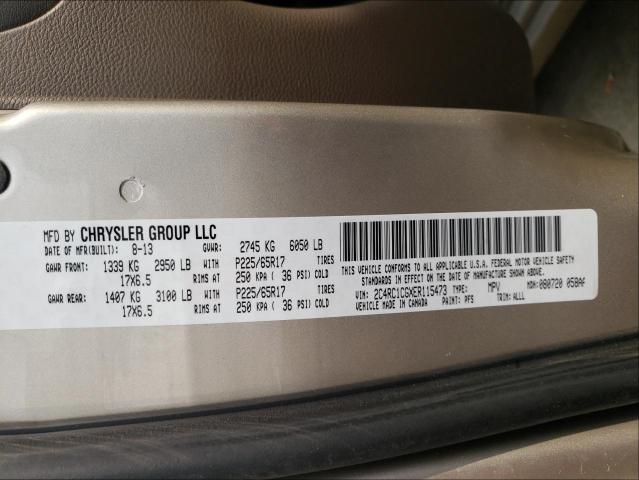 Photo 9 VIN: 2C4RC1CGXER115473 - CHRYSLER TOWN &AMP COU 