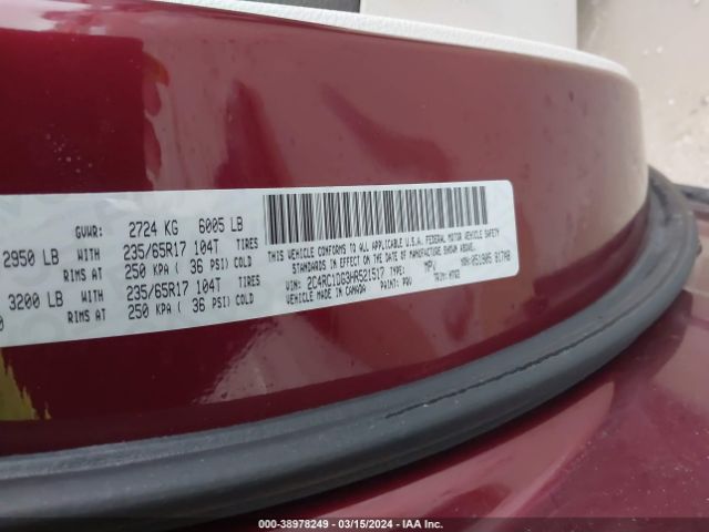 Photo 8 VIN: 2C4RC1DG3HR521517 - CHRYSLER PACIFICA 