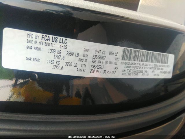 Photo 8 VIN: 2C4RC1DG3KR699029 - CHRYSLER PACIFICA 