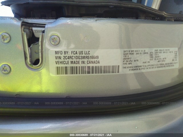 Photo 8 VIN: 2C4RC1DG3MR516649 - CHRYSLER VOYAGER 