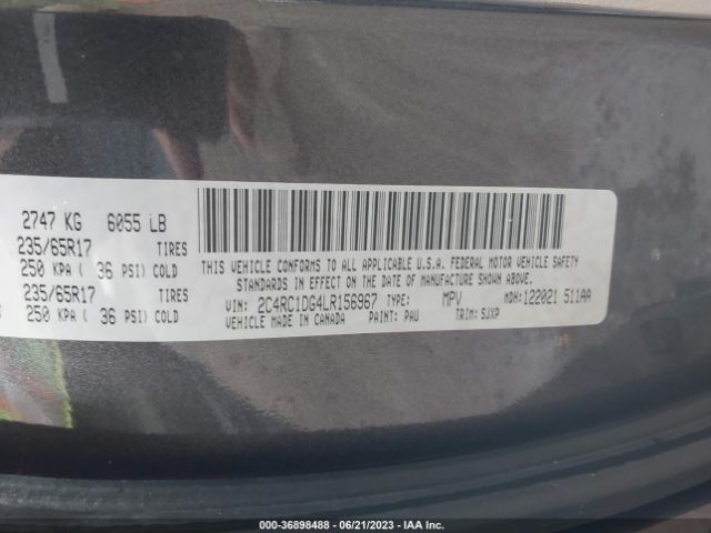 Photo 8 VIN: 2C4RC1DG4LR156967 - CHRYSLER VOYAGER 