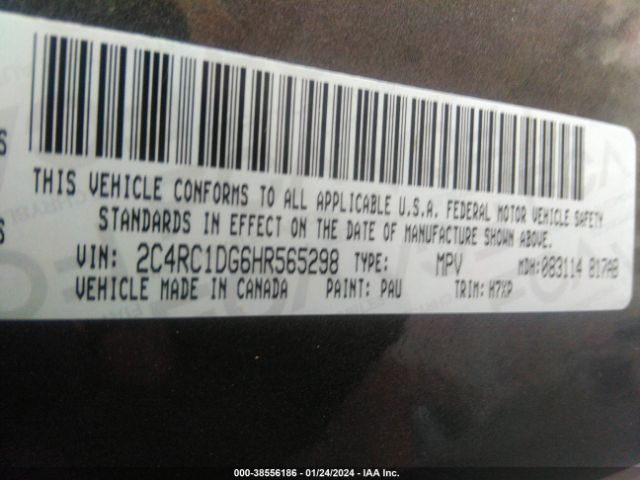 Photo 8 VIN: 2C4RC1DG6HR565298 - CHRYSLER PACIFICA 