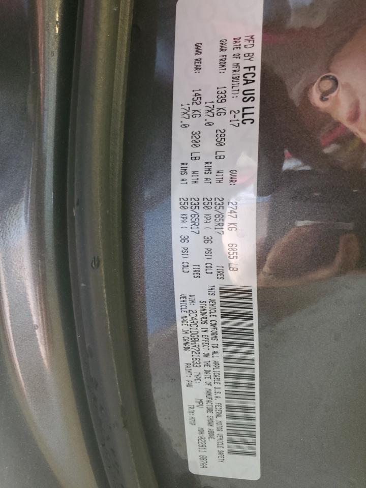 Photo 12 VIN: 2C4RC1DG8HR721633 - CHRYSLER PACIFICA 
